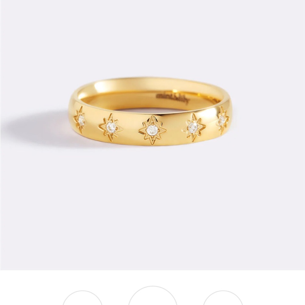 Gold Star-Embellished Ring